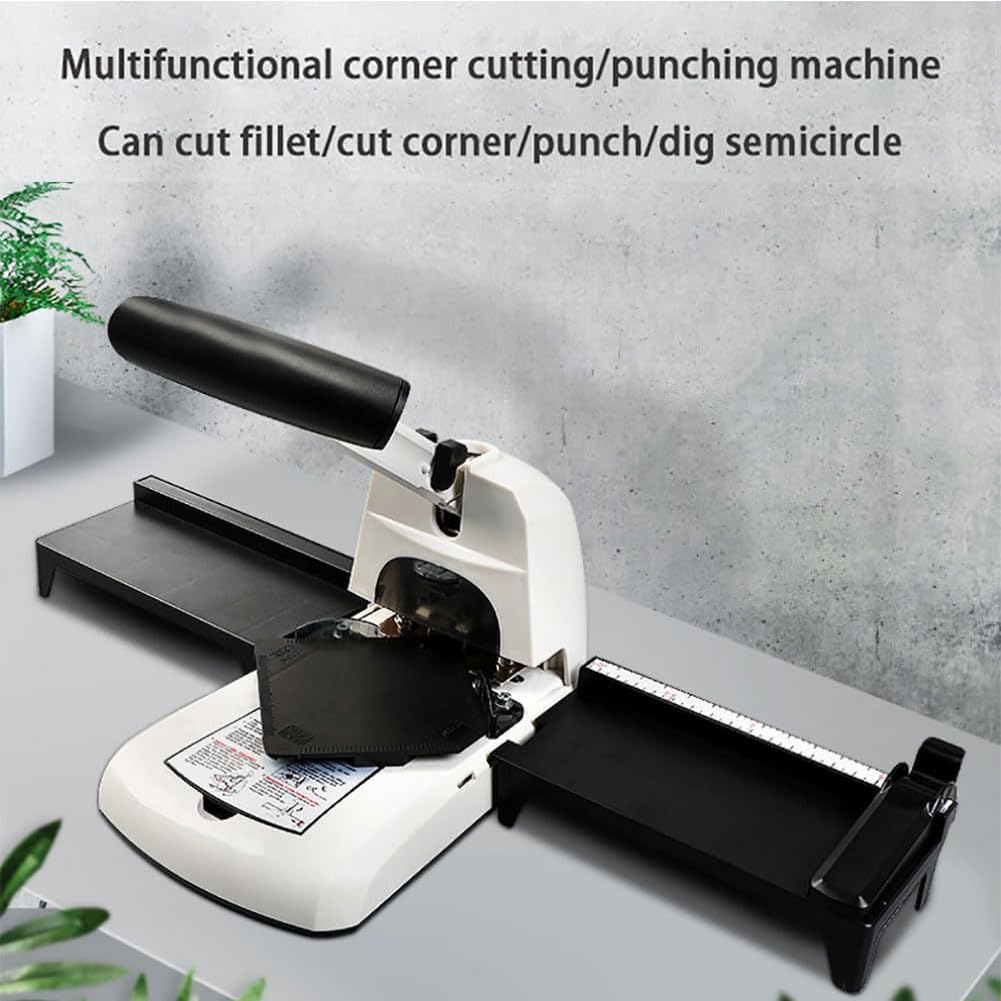 Amazon.co.jp: デスクトップ手動コーナーラウンダーパンチマシン、2-in